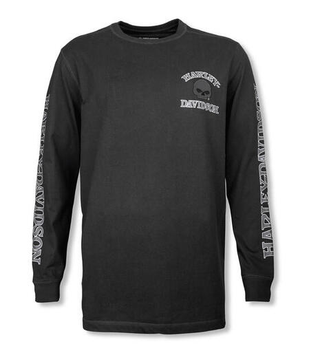 Load image into Gallery viewer, Willie G ™ Skull Long Sleeve Tee - Black
