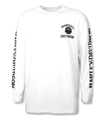Willie G ™ Skull Long Sleeve Tee - White