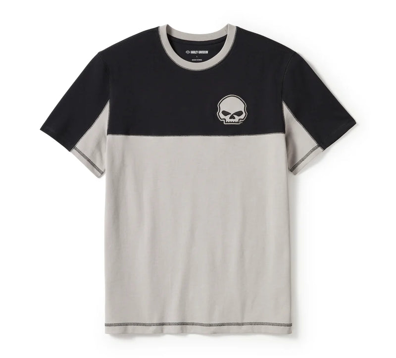 Load image into Gallery viewer, Willie G ™ Skull Colorblock Short Sleeve Tee
