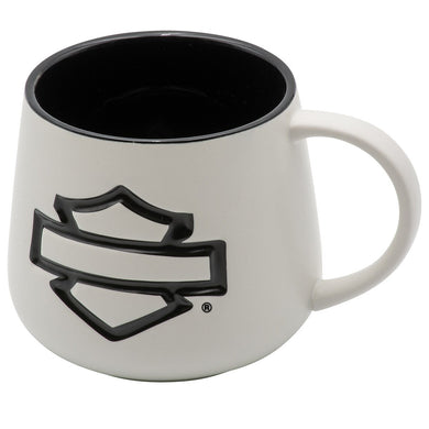 H-D Open Bar and Shield Mug - White