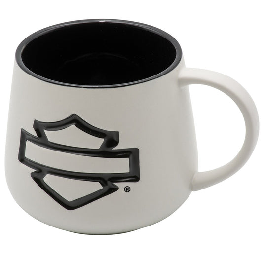H-D Open Bar and Shield Mug - White