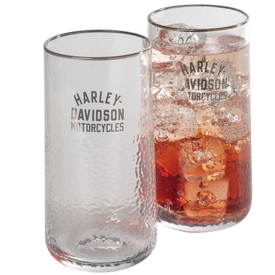 HD Pebbled Highball Glass Set