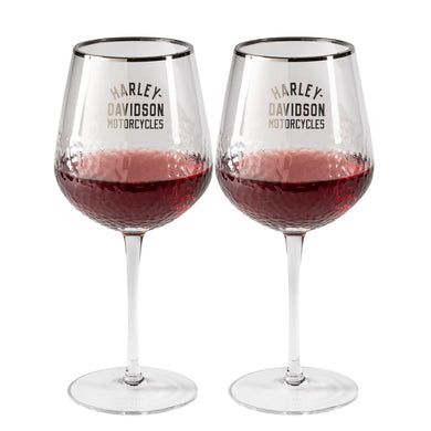 HD Pebbled Wine Glass Set