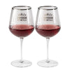 HD Pebbled Wine Glass Set