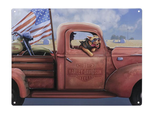 Harley-Davidson Joyride Dog Tin Sign