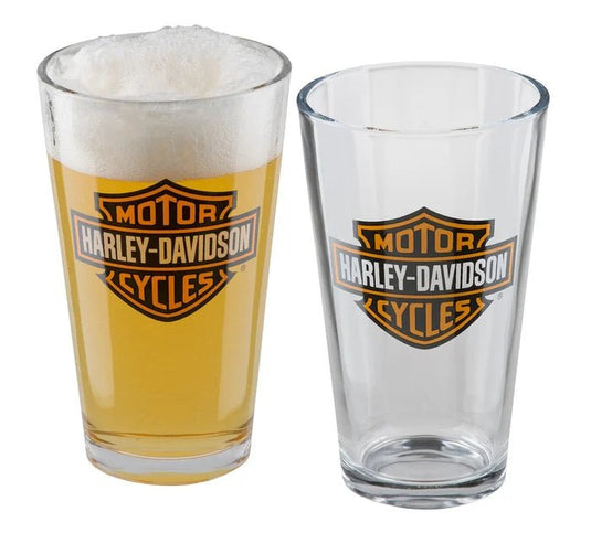 Harley-Davidson - Bar & Shield Pint Glass Set of 2 -
