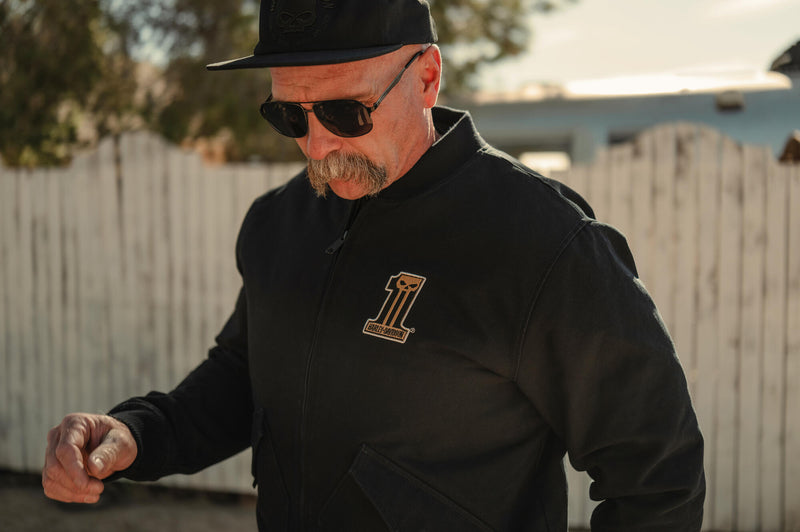 Load image into Gallery viewer, Willie G™ Dark Custom Bomber Jacket
