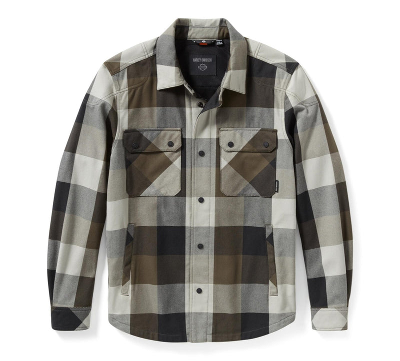 Load image into Gallery viewer, Harley-Davidson - H-D Operative 2.0 Riding Shirt Jacket - Black Olive and Ghost Gray - Shirt
