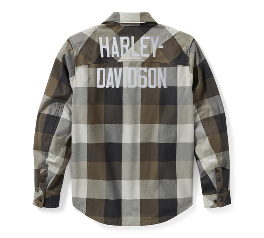 Harley-Davidson - H-D Operative 2.0 Riding Shirt Jacket - Black Olive and Ghost Gray - Shirt