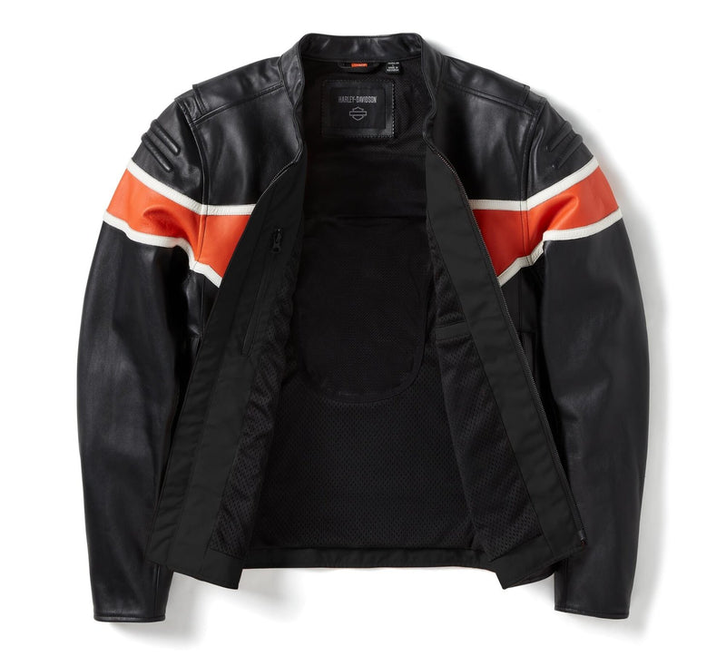 Load image into Gallery viewer, Harley-Davidson - H-D Trenton Leather Riding Jacket -
