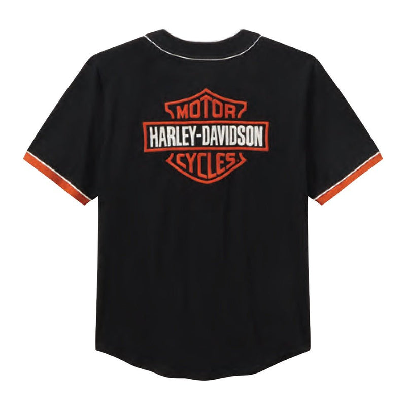 Load image into Gallery viewer, Harley-Davidson - Harley-Davidson Baseball Jersey Essential Bar &amp; Shield black -
