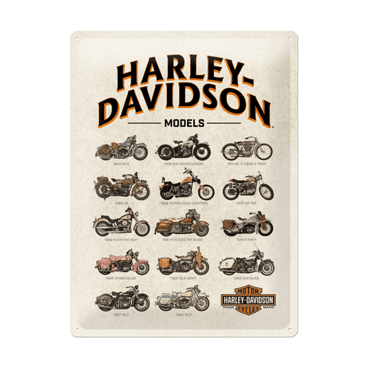 Prime - Harley-Davidson Models Tin Sign -