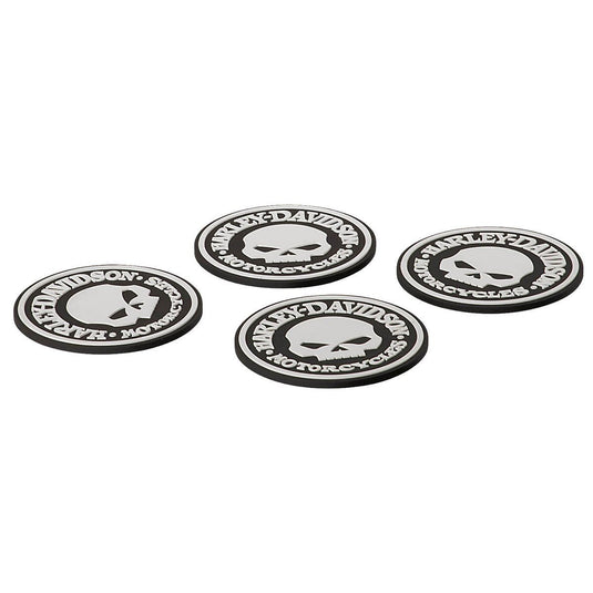 Harley-Davidson - HD Willie G Skull Rubber Coaster Set -