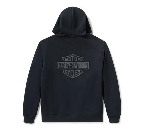 Load image into Gallery viewer, H-D Plaid Lined Zip Hoodie - Harley Black
