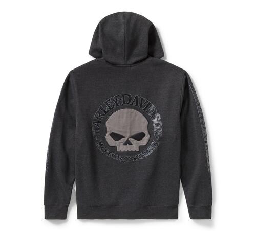 Load image into Gallery viewer, Willie G™ Skull Zip Front Hoodie
