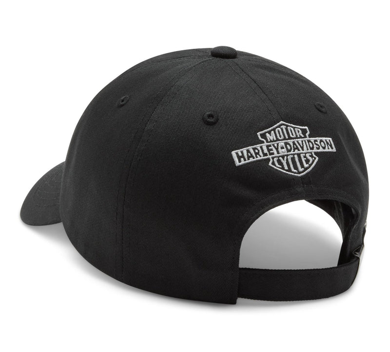Load image into Gallery viewer, Harley-Davidson - Men's Chainstitched Switchback Adjustable Cap - Black -
