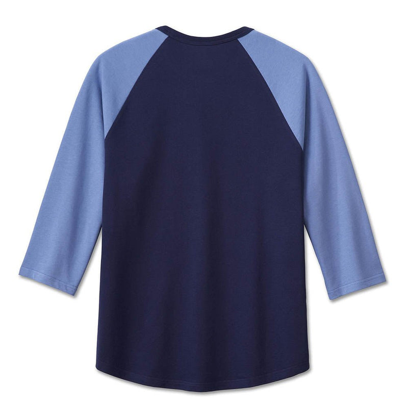 Load image into Gallery viewer, Harley-Davidson - Men's Classic Eagle Raglan Tee - Peacoat -
