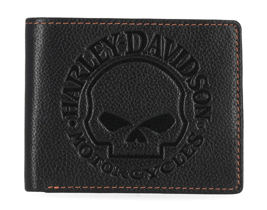 Harley-Davidson - Men's Classic Genuine Leather Skull Passcase -