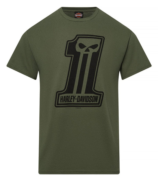 West Coast Harley-Davidson - Men's Dark Trait - Military Green Dealer Tee -