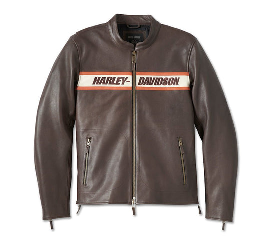 Harley-Davidson - Men's Victory Lane II Leather Jacket - Java -