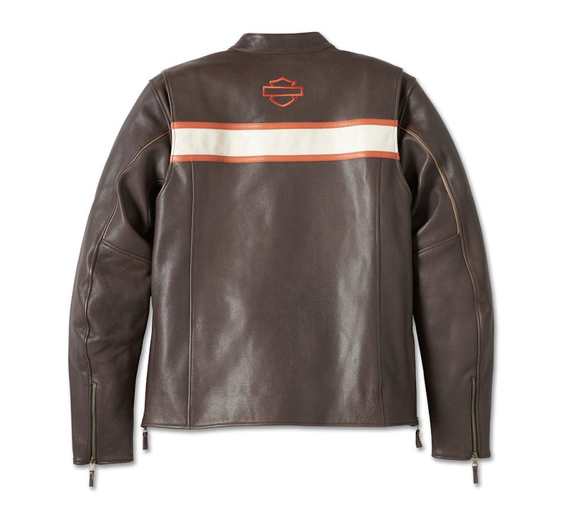 Load image into Gallery viewer, Harley-Davidson - Men's Victory Lane II Leather Jacket - Java -
