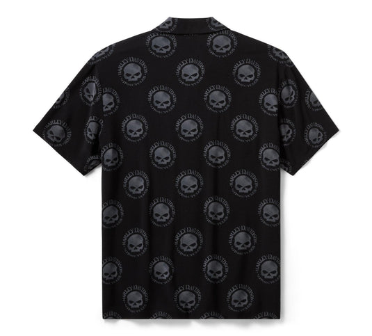 Harley-Davidson - Men's Willie G Skull Aloha Shirt -