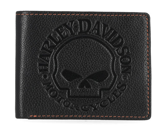 Men's Classic Genuine Leather Skull Passcase