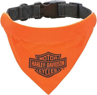 Harley-Davidson Bar & Shield Pet Bandana - Harley Orange