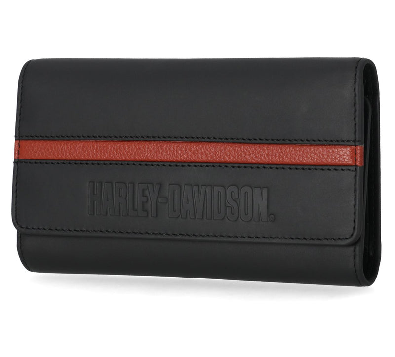 Load image into Gallery viewer, Men's H-D Center Block Trucker Wallet

