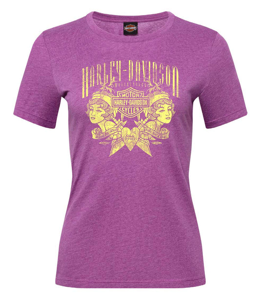 West Coast Harley-Davidson - Women's Twin Faces Dealer Tee -