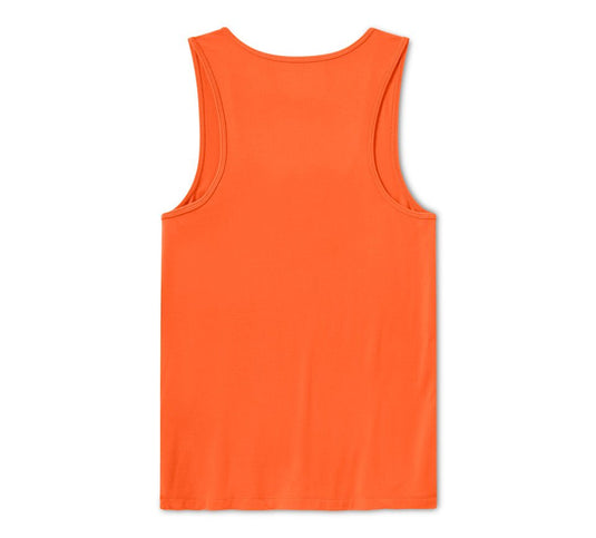 Harley-Davidson - Women's Bling Live to Ride Notch Neck Tank - Harley Orange -
