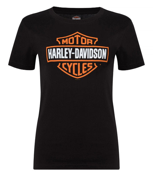 West Coast Harley-Davidson - Women's B&S on Black Dealer Tee -