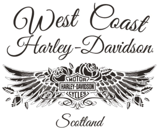 West Coast Harley-Davidson - Women's B&S on Black Dealer Tee -