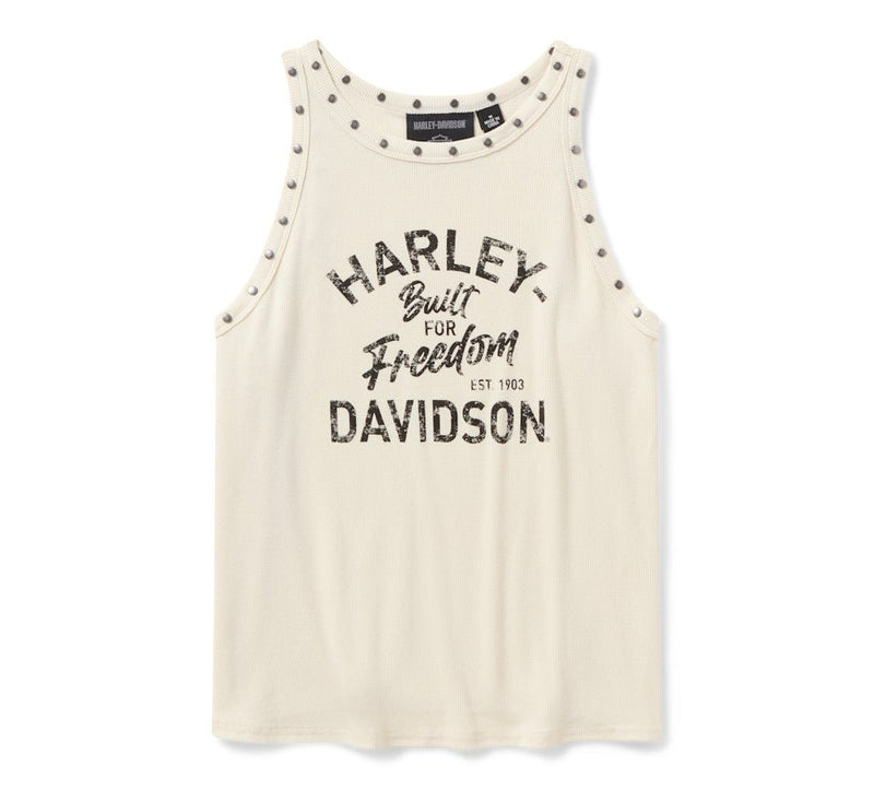 Load image into Gallery viewer, Harley-Davidson - Women's H-D American Classic Studded Tank - Birch -
