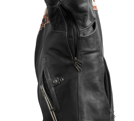 Harley-Davidson - Women's H-D Triple Vent Miss Enthusiast II Leather Jacket - Jacket