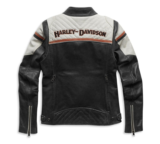 Harley-Davidson - Women's H-D Triple Vent Miss Enthusiast II Leather Jacket - Jacket