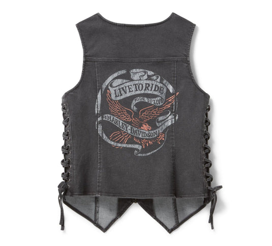 Harley-Davidson - Women's Live to Ride Denim Vest -