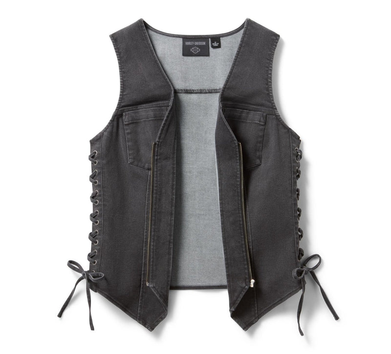Load image into Gallery viewer, Harley-Davidson - Women's Live to Ride Denim Vest -
