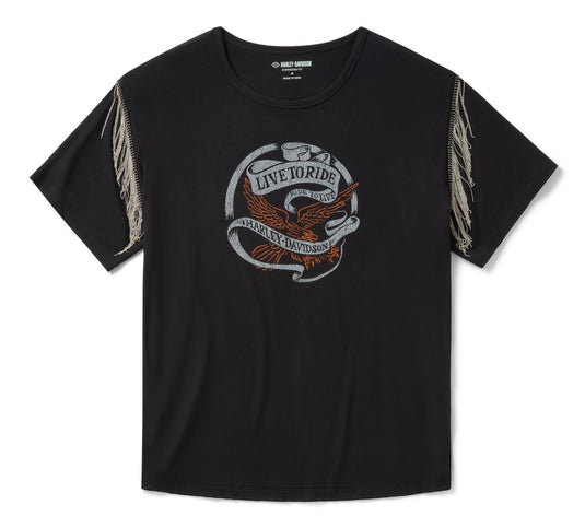 Harley-Davidson - Women's Vintage Fringe Live to Ride Tee -