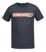 Front view of mens west coast fast check dealer t shirt