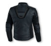 Back view of mens watt leather riding jacket