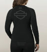 Back view of womens fxrg base layer tee