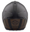 Back view of camelot sun shield full face helmet
