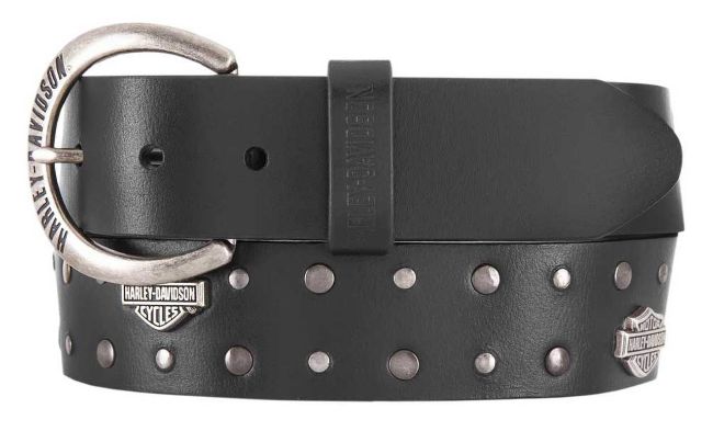 Picture of Women's Set In Stone Studded Leather Belt