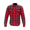 Picture of Men's Axe Checkered Long Sleeve Riding Shirt - Red
