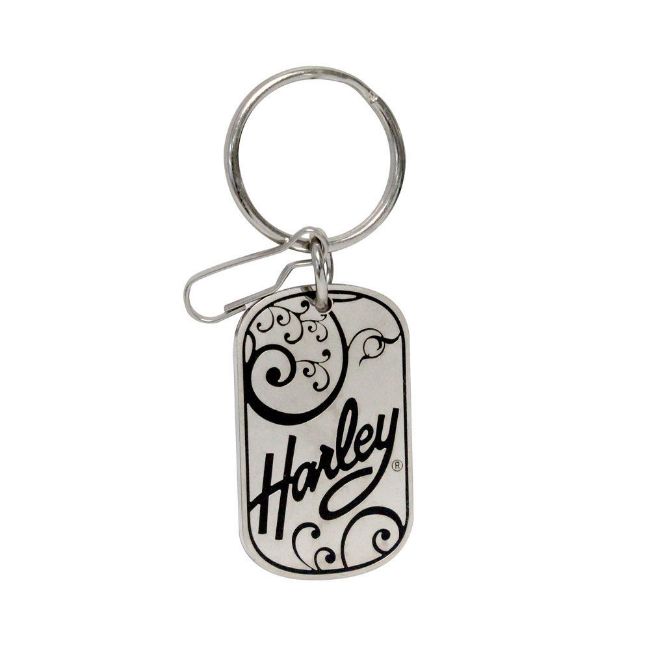 Picture of Filigree Tag Enamel Key Chain
