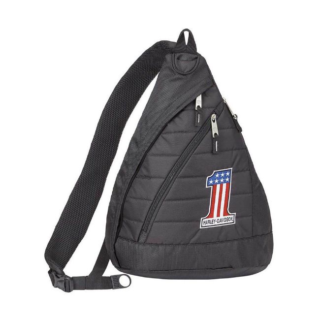 Picture of #1 RWB Logo Quilted Sling Backpack