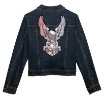 Picture of Women's Essential Freedom Eagle Denim Jacket