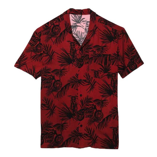 Picture of Men's Celebration Allover Shirt - Red