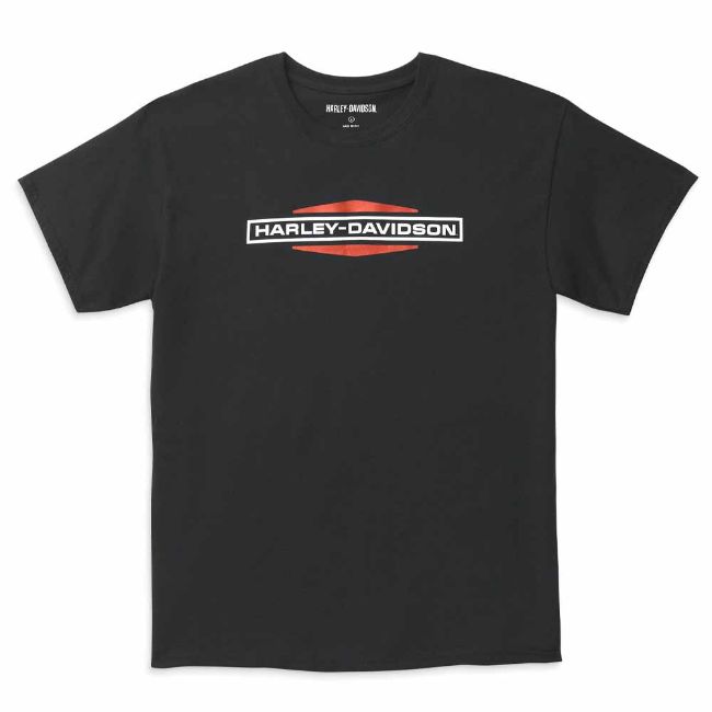 Picture of Men's Stacked Logo Tee - Black Beauty